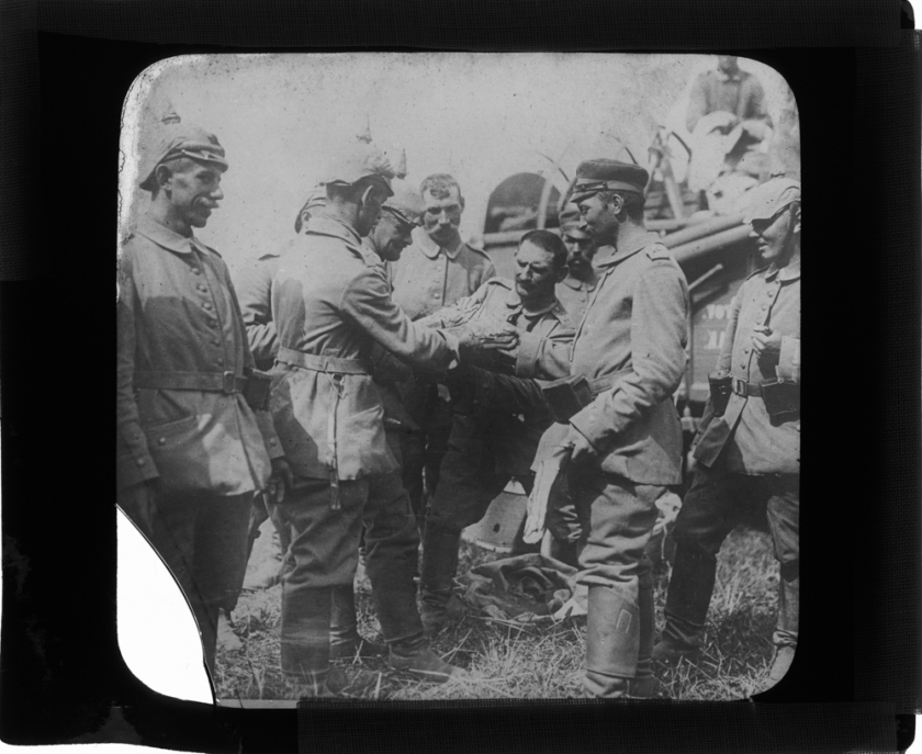 Scranton 104 174872 2nd german infantry in france receiving their noon-day ration